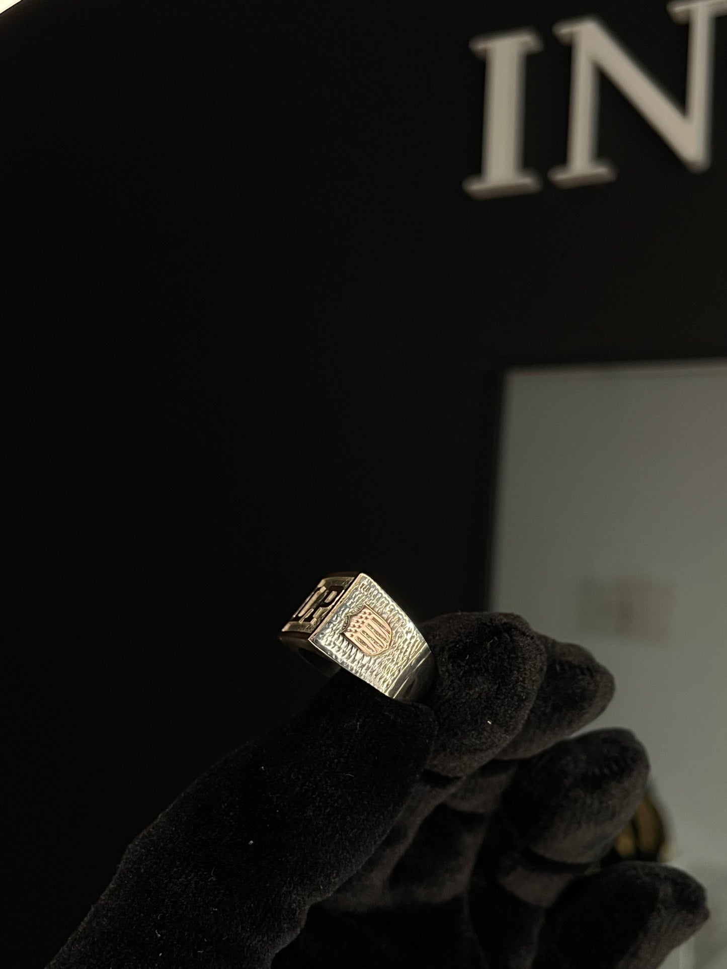 Anillo Sello Hombre Plata Y Oro
