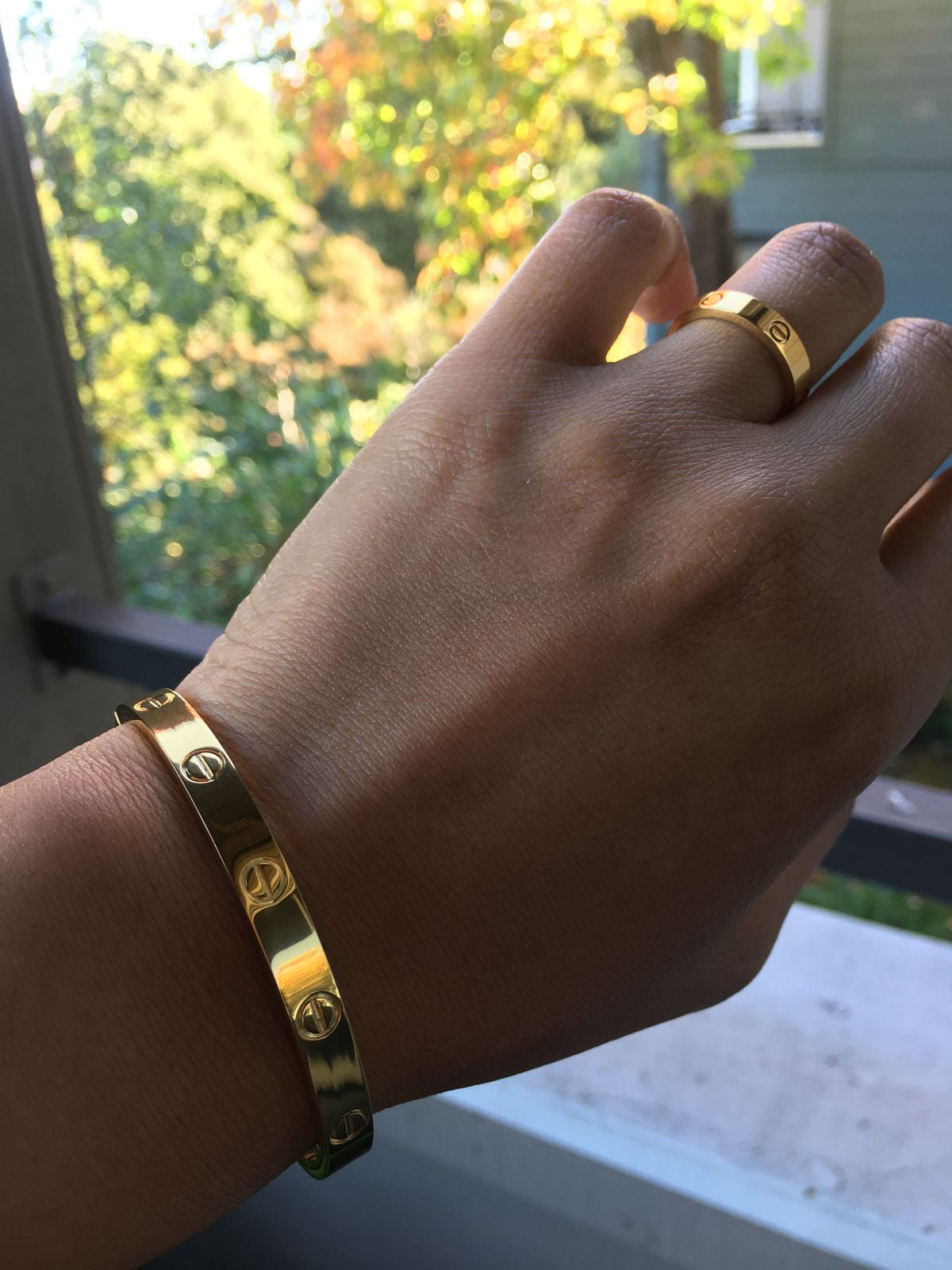 Anillo Estilo Cartier Gold