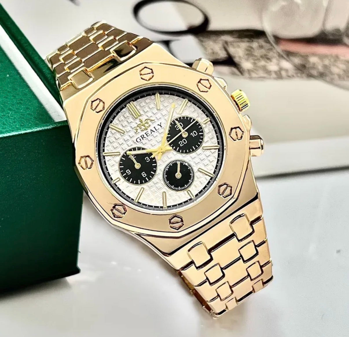 Reloj Mónaco GOLD White