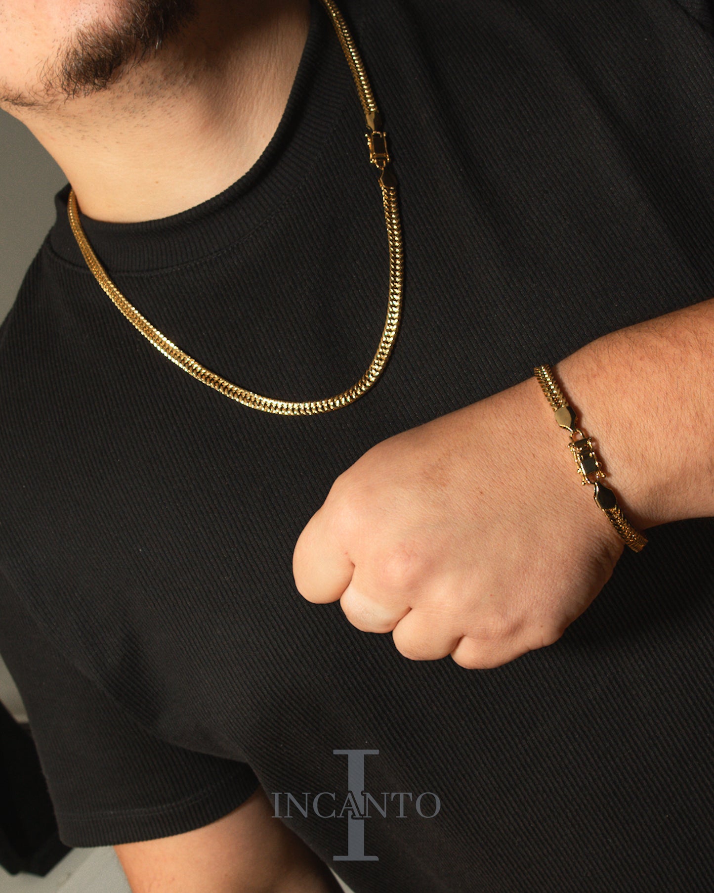 Pulsera Triple Grumet Cierre de Caja