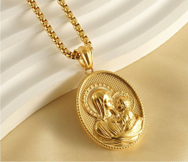 Cadena con dije 𝐕𝐈𝐑𝐆𝐄𝐍 𝐆𝐎𝐋𝐃