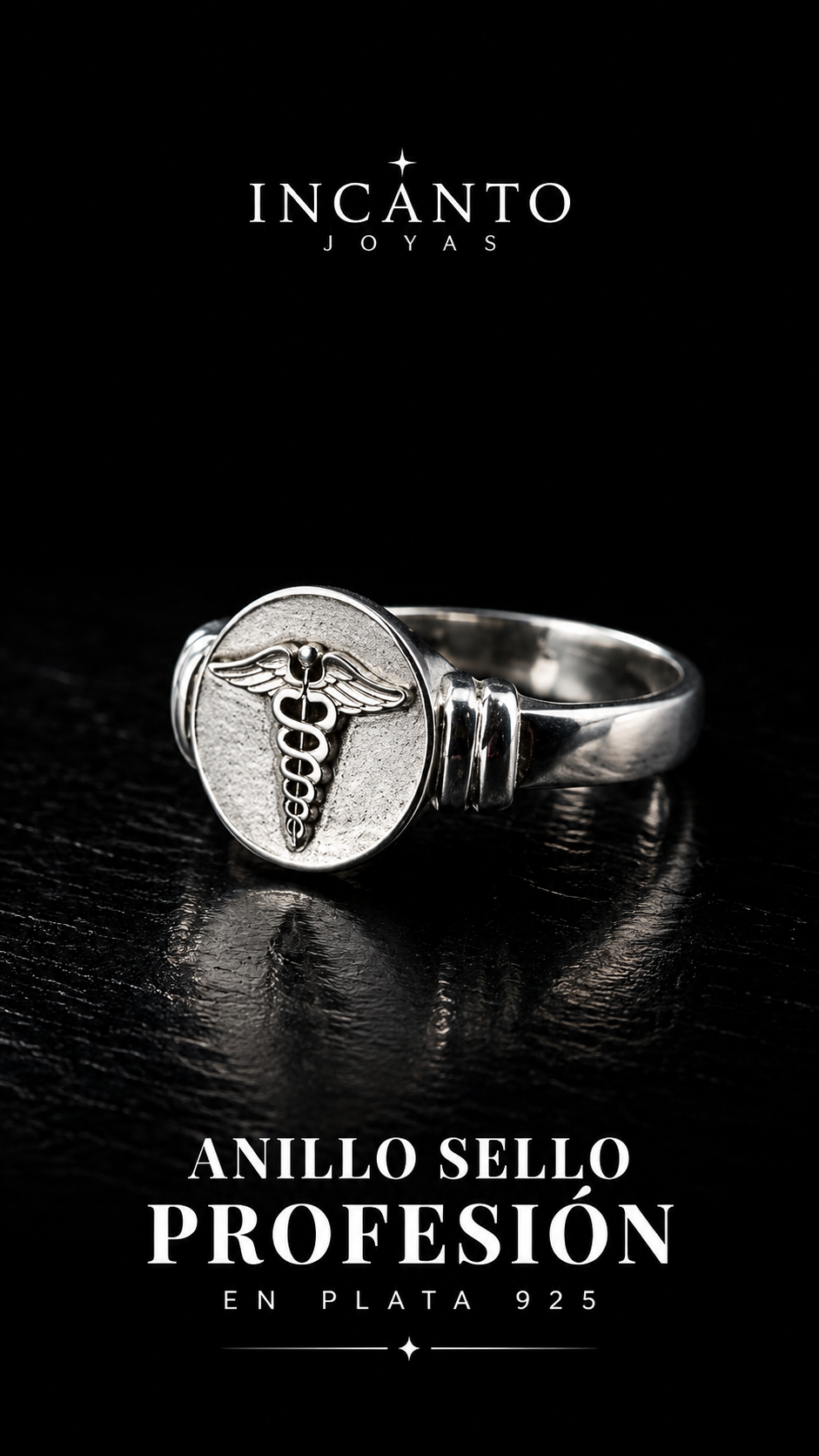 ANILLO PROFESIÓN EN PLATA 925