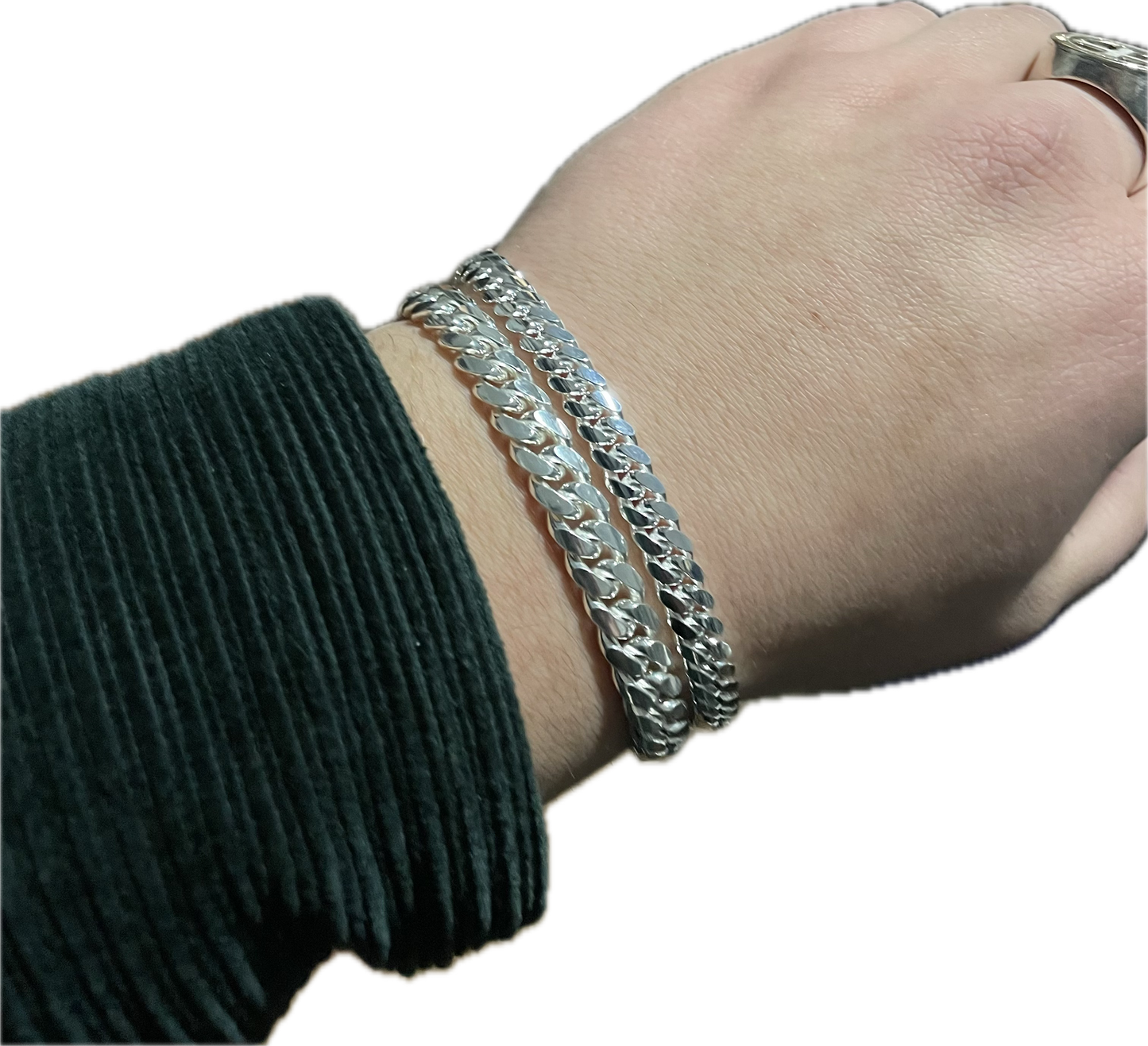 Pulsera Cubana Plata 925