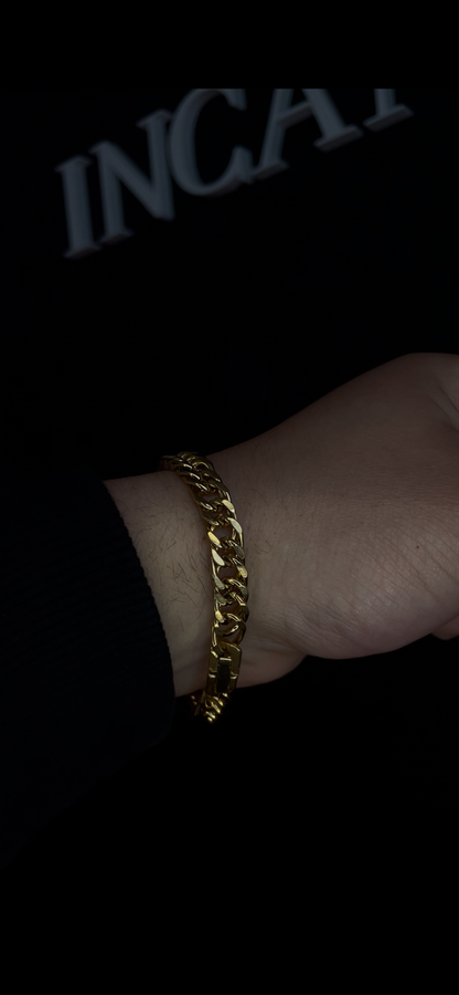 Pulsera Doble Grumet Gold