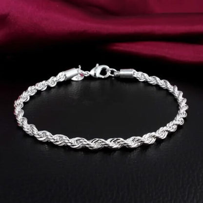 Pulsera Tourbillon Plata 925 4mm