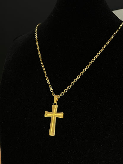 Cadena y Cruz Grande maciza