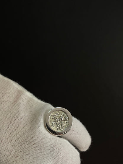 Anillo san Jorge XL Plata 925