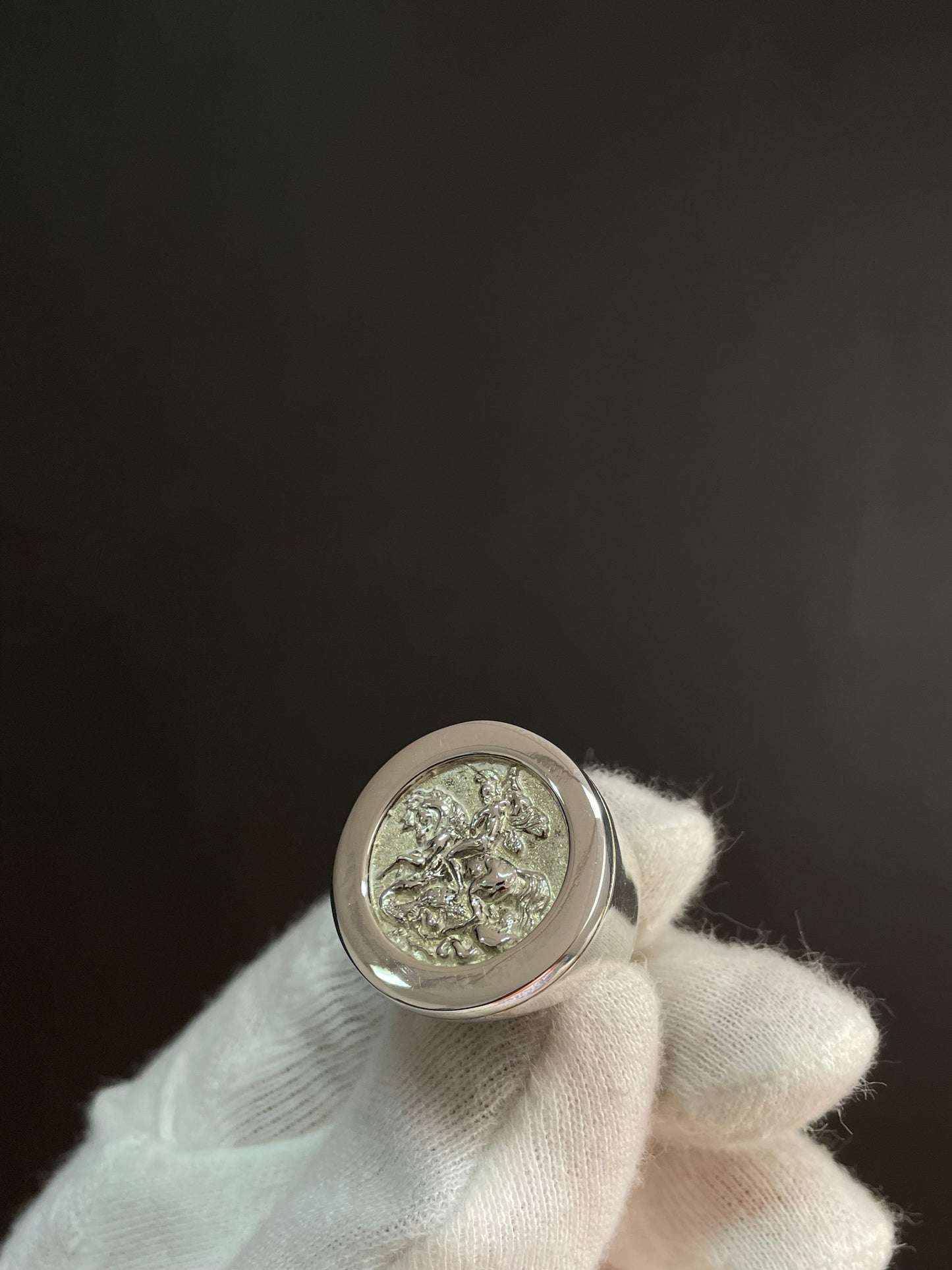 Anillo san Jorge XL Plata 925