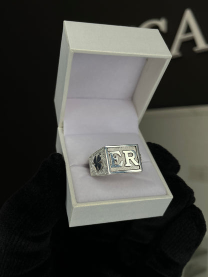Anillo Sello Hombre Completo en Plata 925
