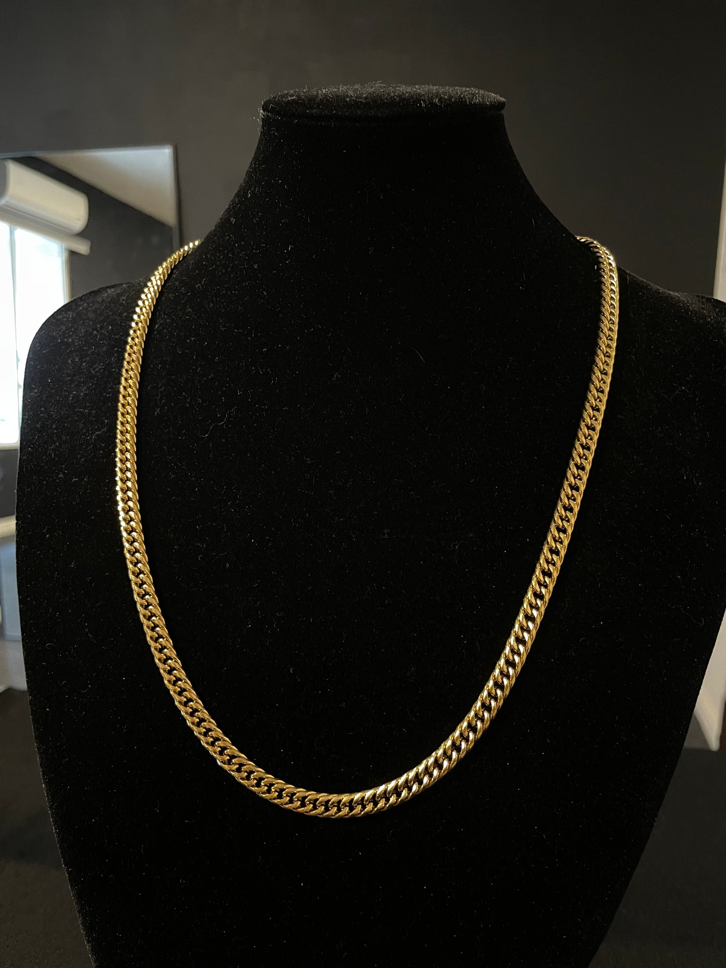 Cadena Doble Grumet baño de oro 18k