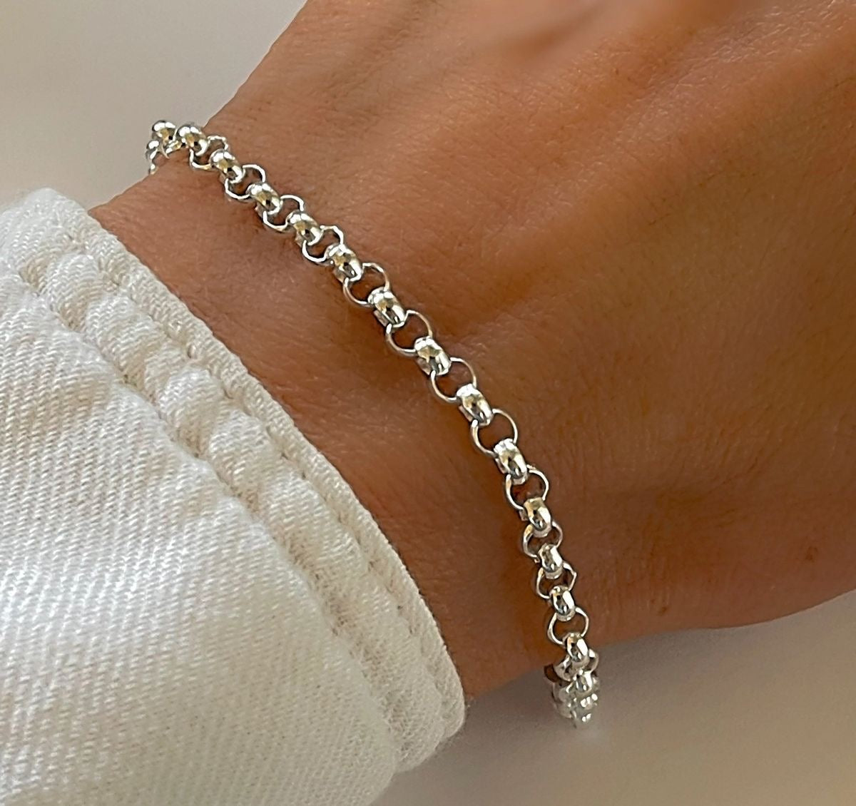 Pulsera Rolo Plata 925 3mm Grosor
