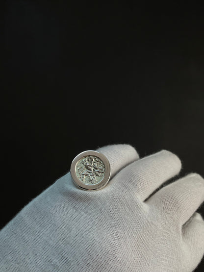 Anillo san Jorge XL Plata 925