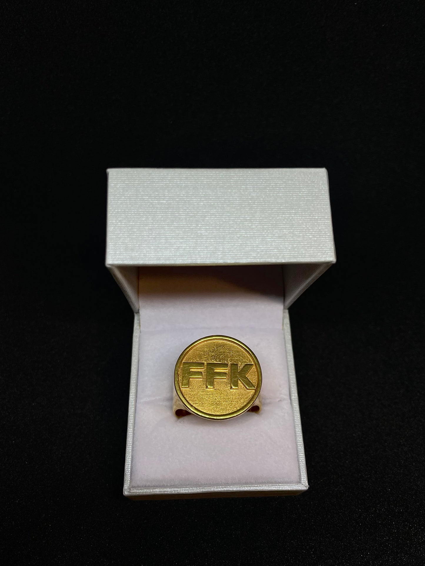 ANILLO PERSONALIZADO PLATA Y BAÑO DE ORO 18k