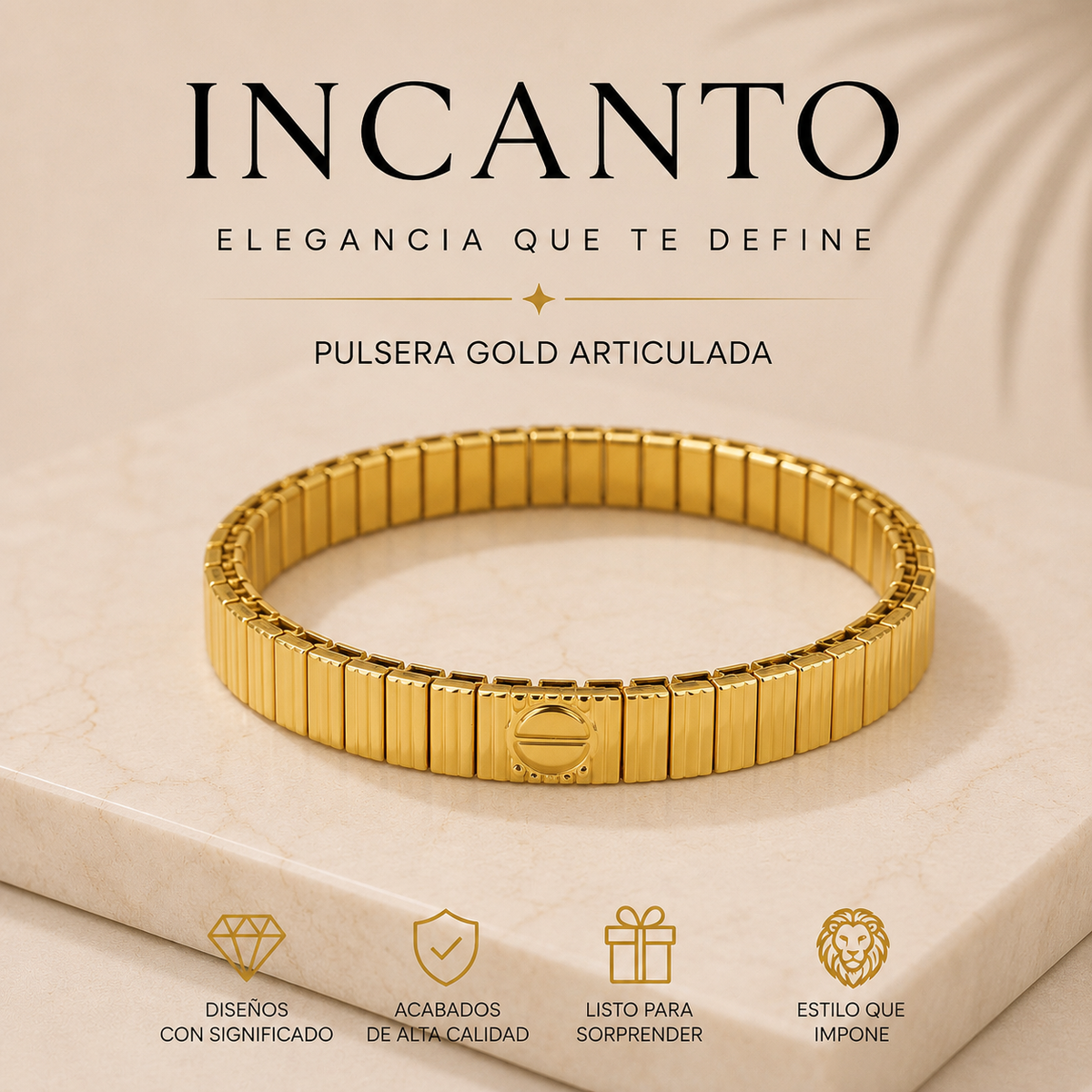 Pulsera elastizada GOLD