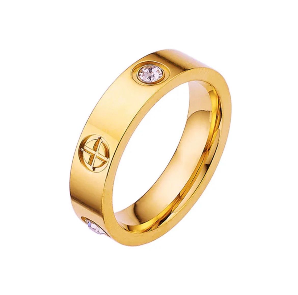 Anillo Estilo Cartier Gold