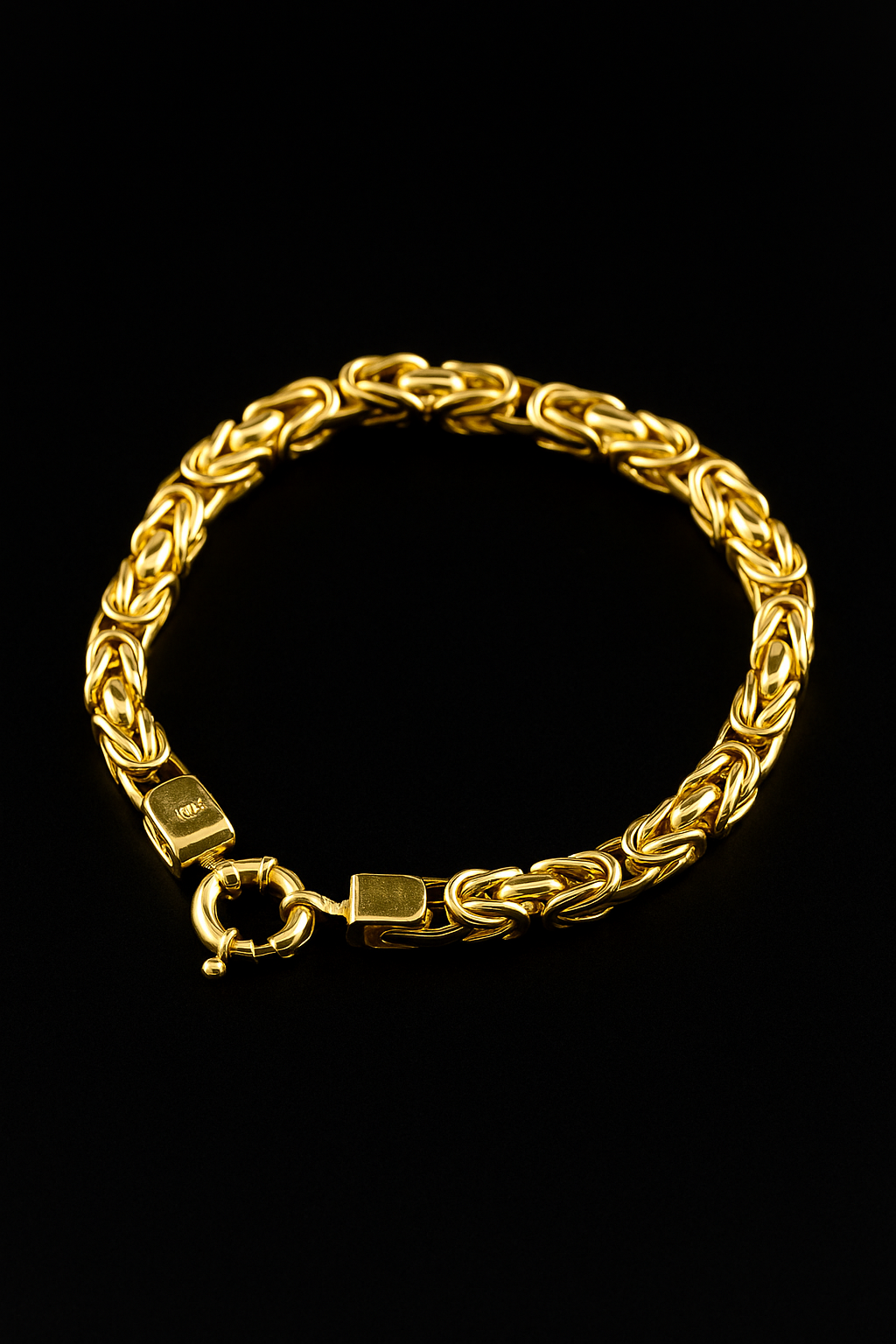Pulsera Oro 18K Punto Peruano Cierre Marinero