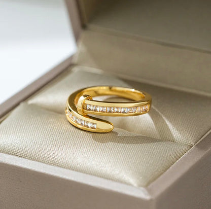 Anillo con Brillantes estilo Cartier