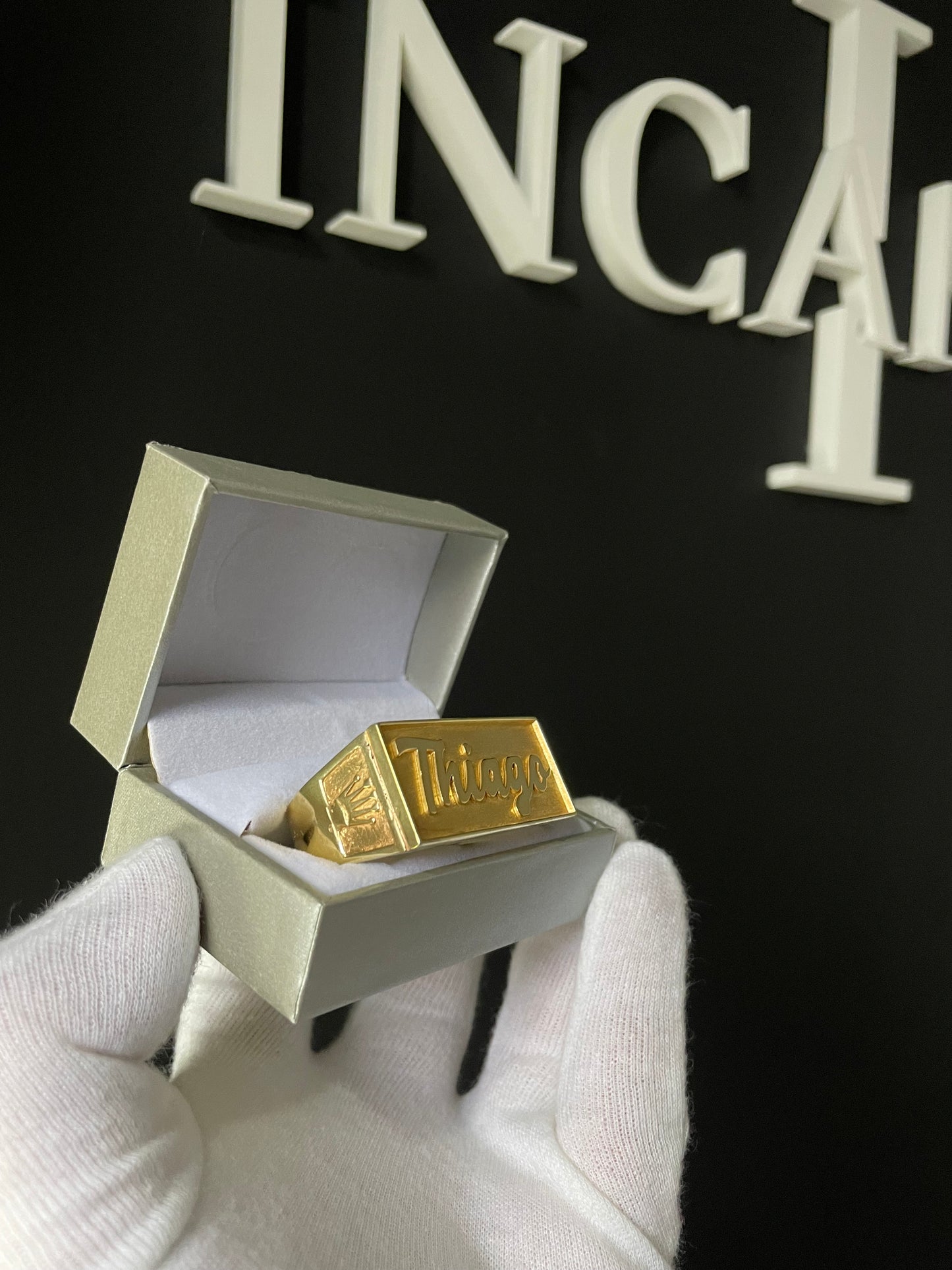 Anillo Doble Plata bañada en Oro 18k