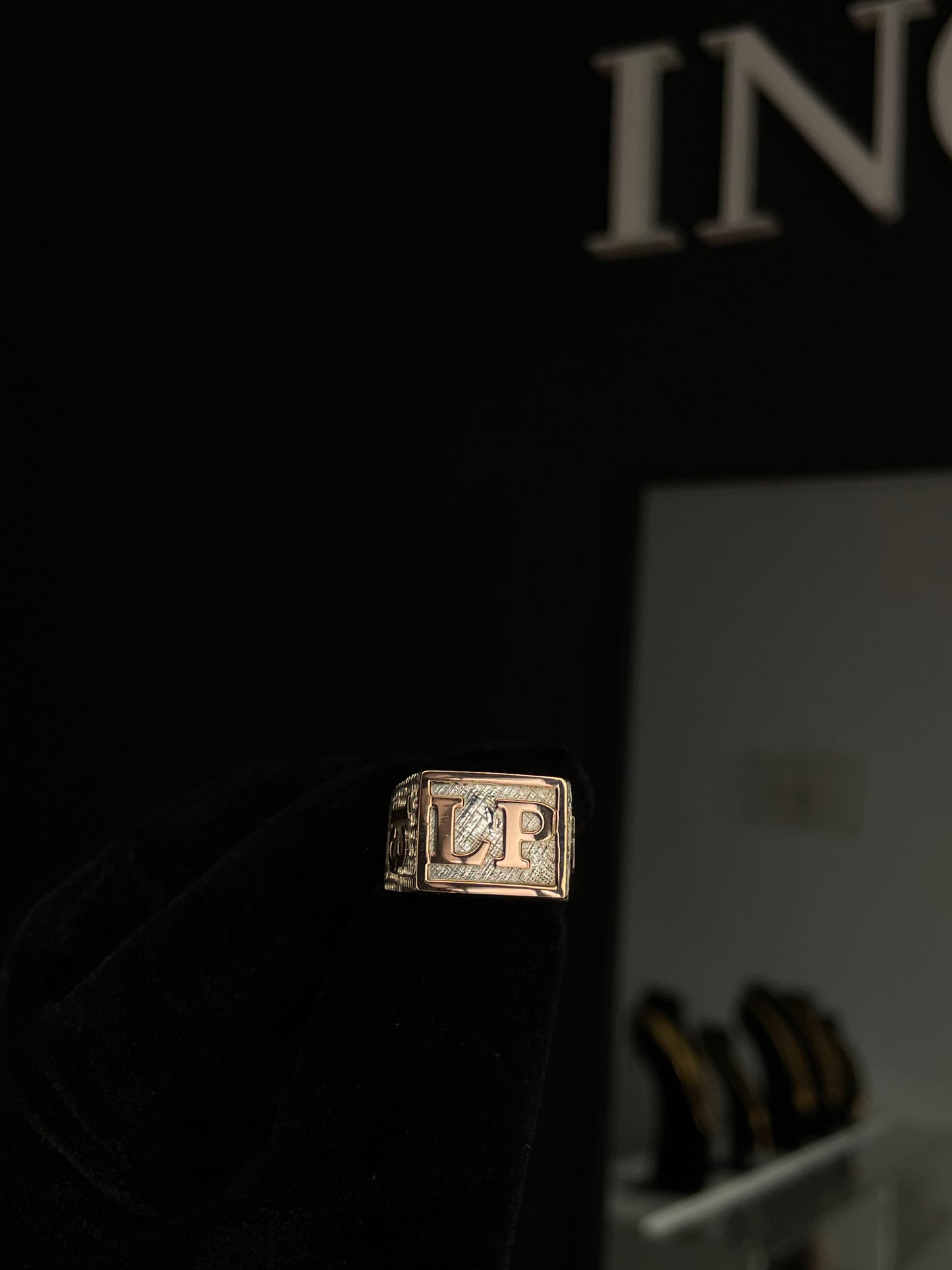 Anillo Sello Hombre Plata Y Oro