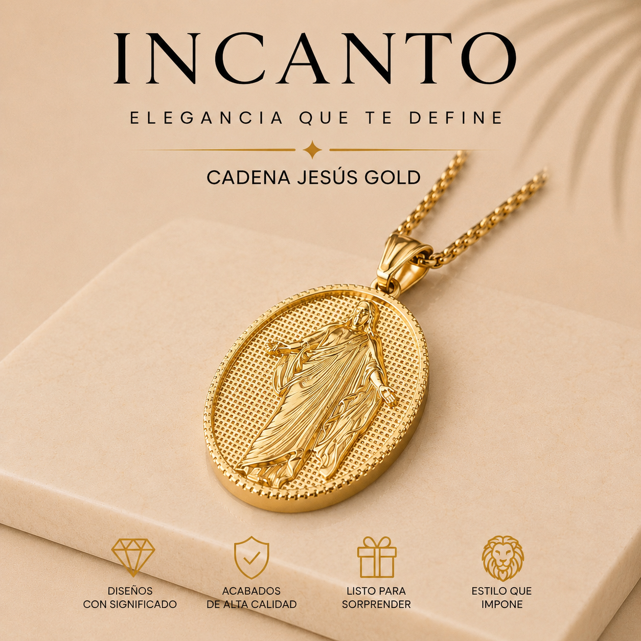 Cadena Jesús GOLD