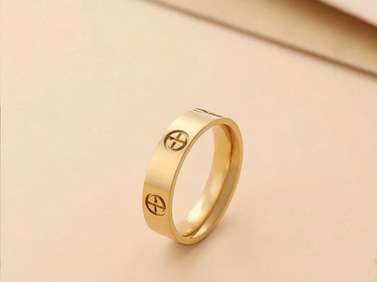 Anillo Estilo Cartier Gold