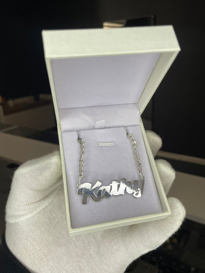 Cadena Nombre Personalizada Plata 925