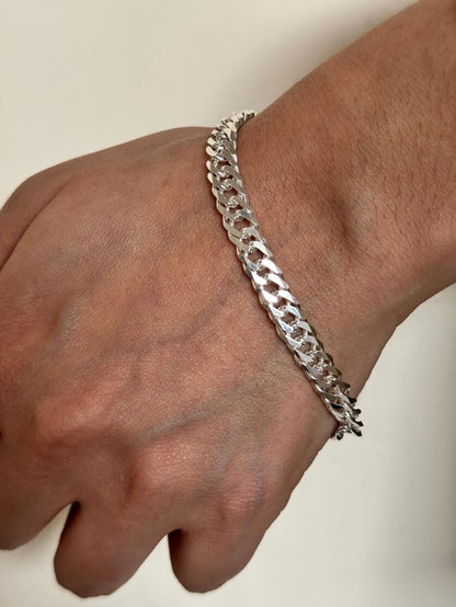 Pulsera Grumet Plata 925 6mm Grosor