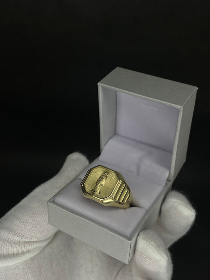ANILLO SAN LA MUERTE EN ORO 10K