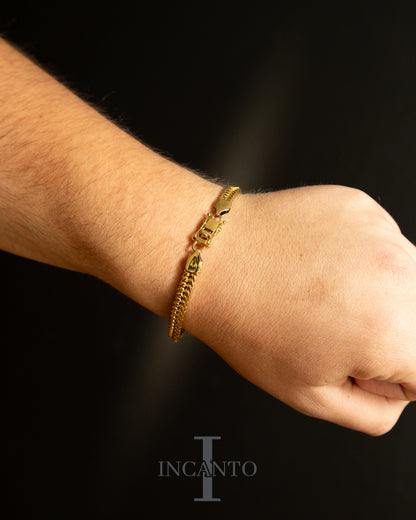 Pulsera Triple Grumet Cierre de Caja