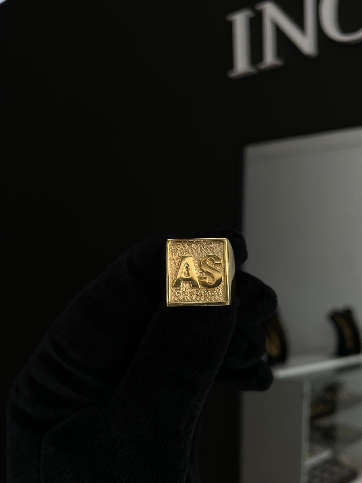 Anillo Sello cuadrado XL