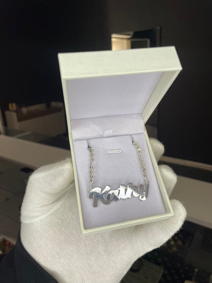 Cadena Nombre Personalizada Plata 925