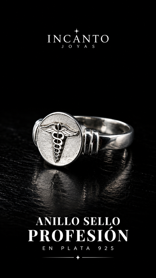ANILLO PROFESIÓN EN PLATA 925