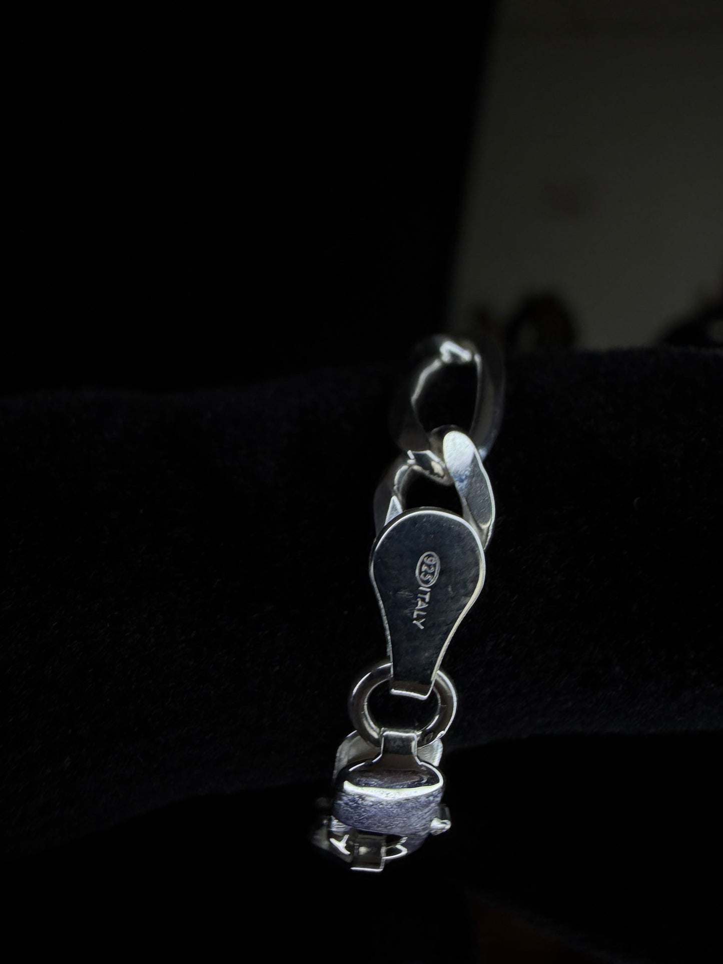 Pulsera con Chapa para grabado Maciza en Plata 925