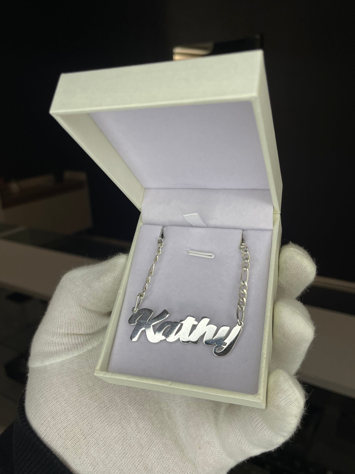 Cadena Nombre Personalizada Plata 925