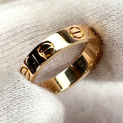 Anillo Estilo Cartier Gold