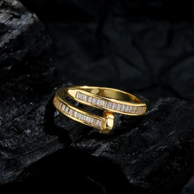 Anillo con Brillantes estilo Cartier