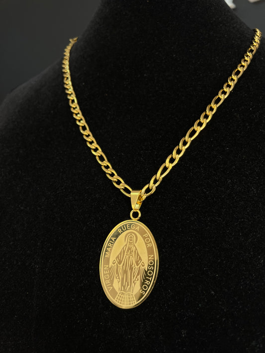 Cadena con Medalla Virgen Maria