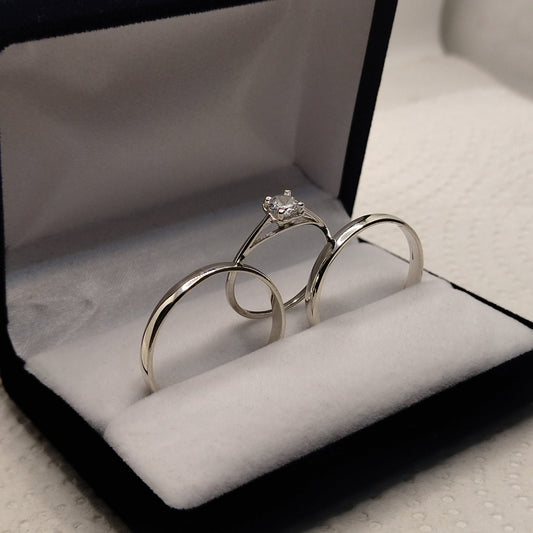 Alianzas con cintillo en Plata 925