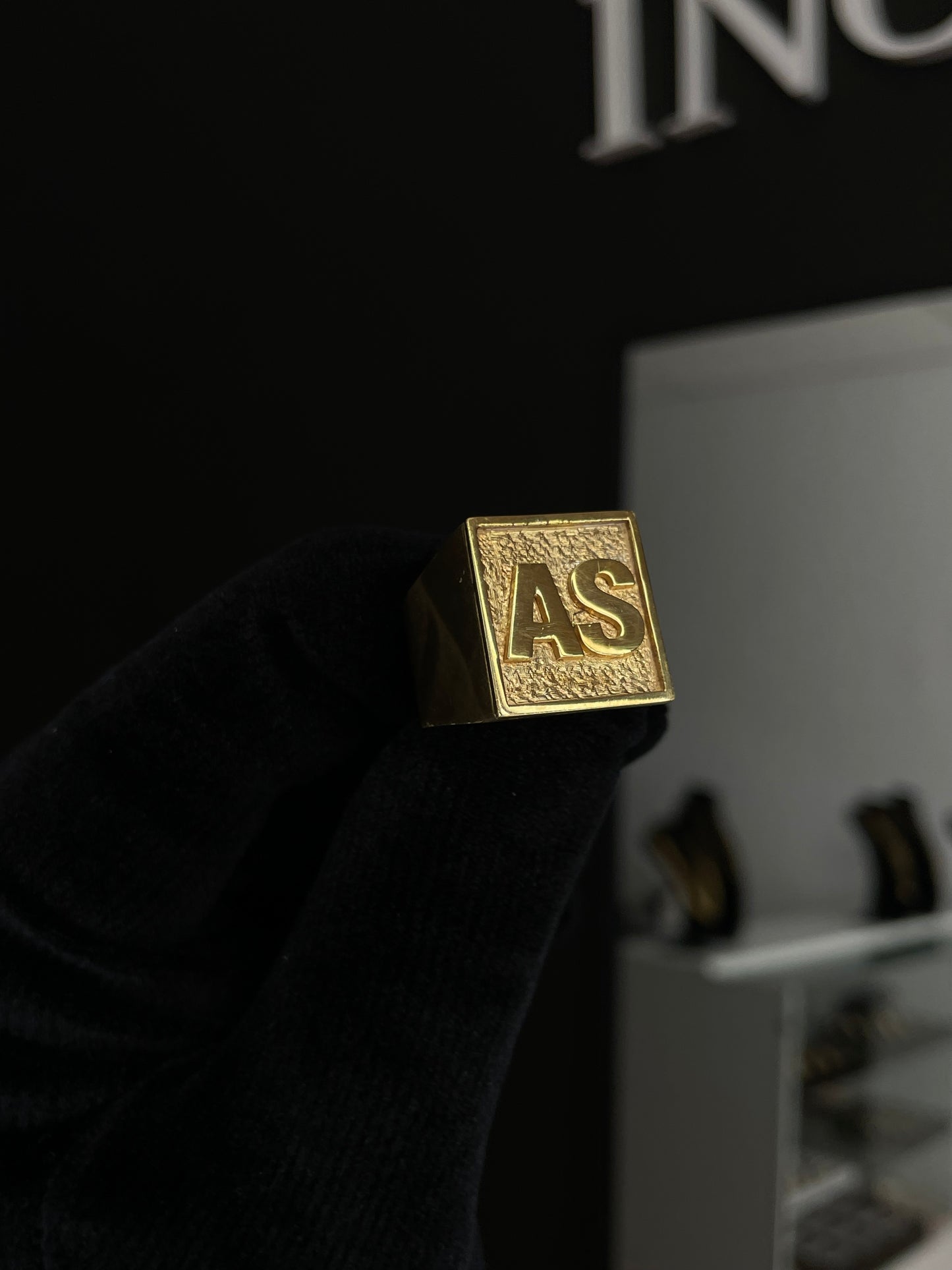 Anillo Sello cuadrado XL