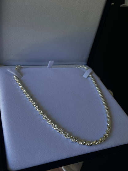 Cadena Tourbillon Plata 925 Italy