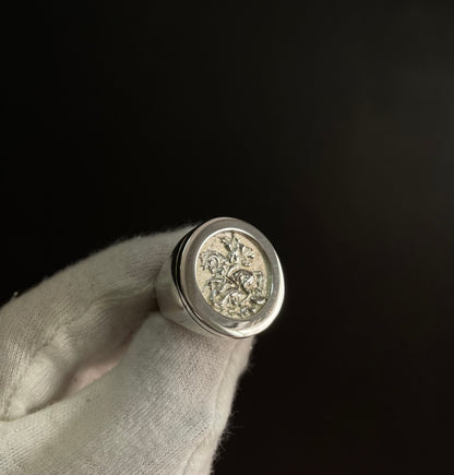 Anillo san Jorge XL Plata 925