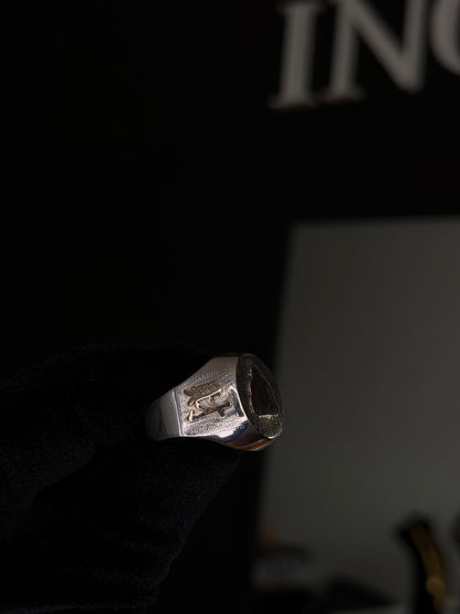 Anillo Personalizado en Plata y Oro Buda