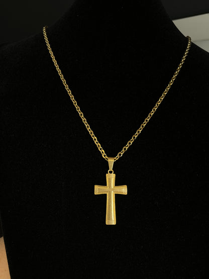 Cadena y Cruz Grande maciza