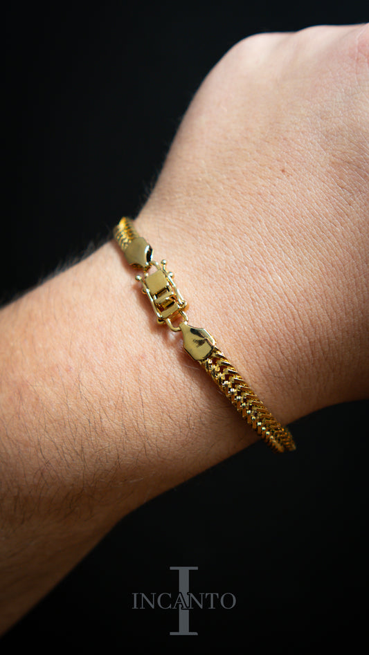 Pulsera Triple Grumet Cierre de Caja