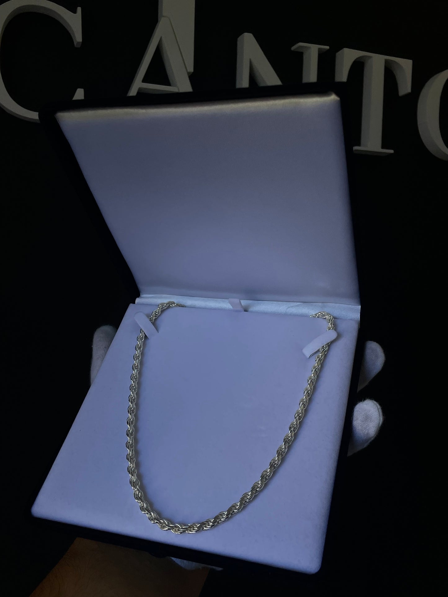 Cadena Tourbillon Plata 925 Italy