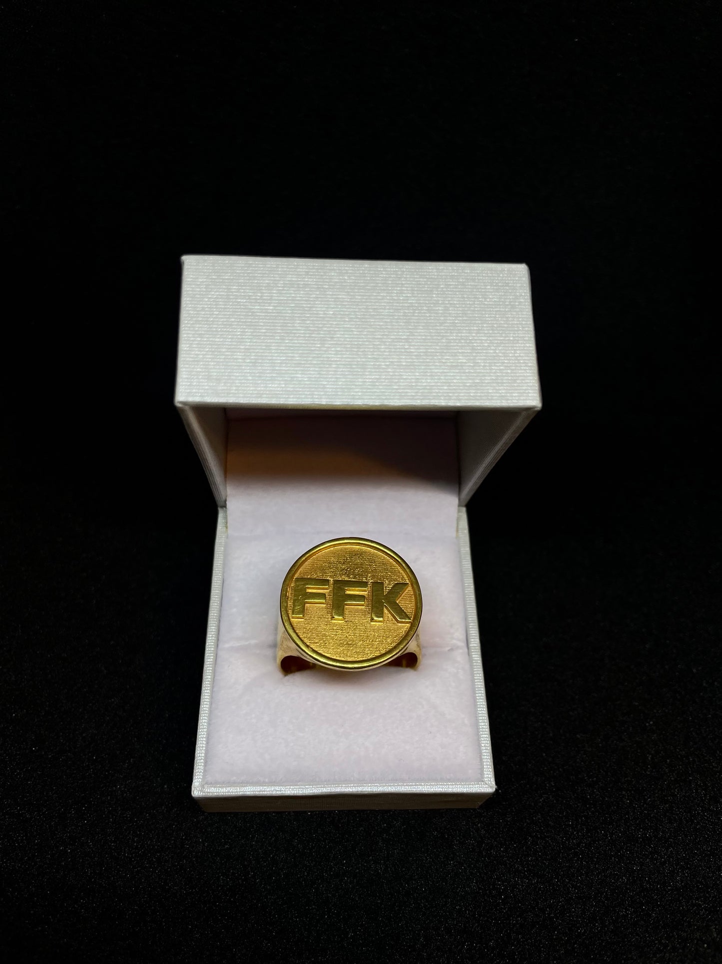 ANILLO PERSONALIZADO PLATA Y BAÑO DE ORO 18k