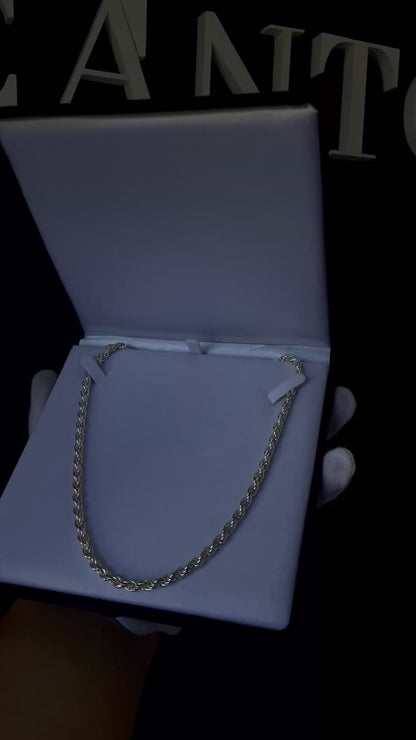 Cadena Tourbillon Plata 925 Italy