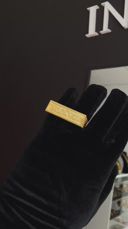 Anillo Doble completo en Plata 925 Enchapada en Oro 18K